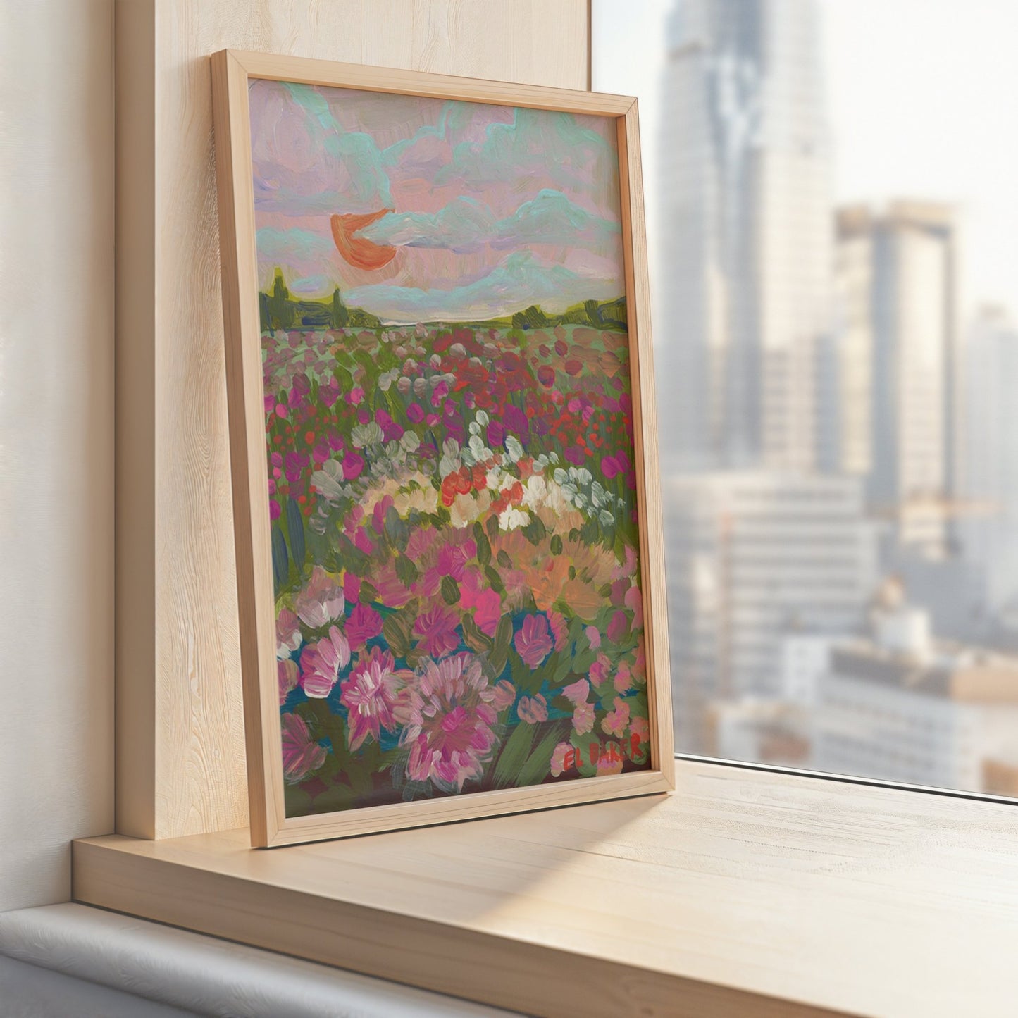 California Flower Farm Print - El Baker Art