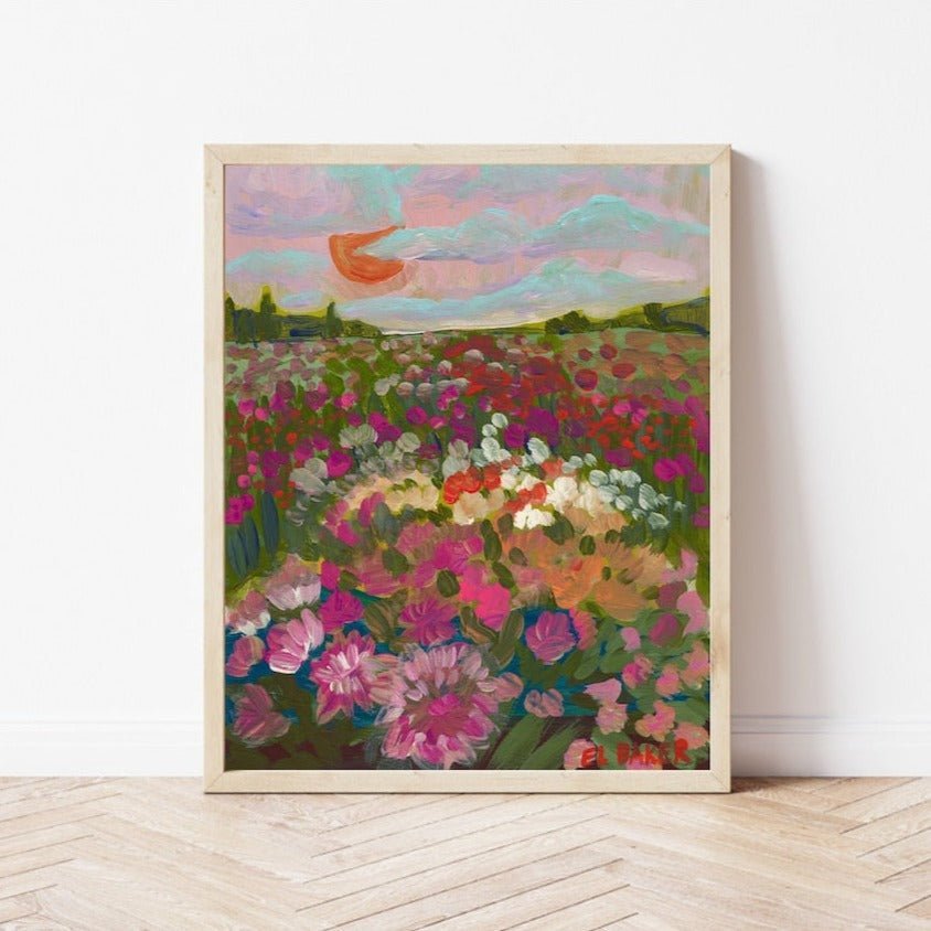 California Flower Farm Print - El Baker Art