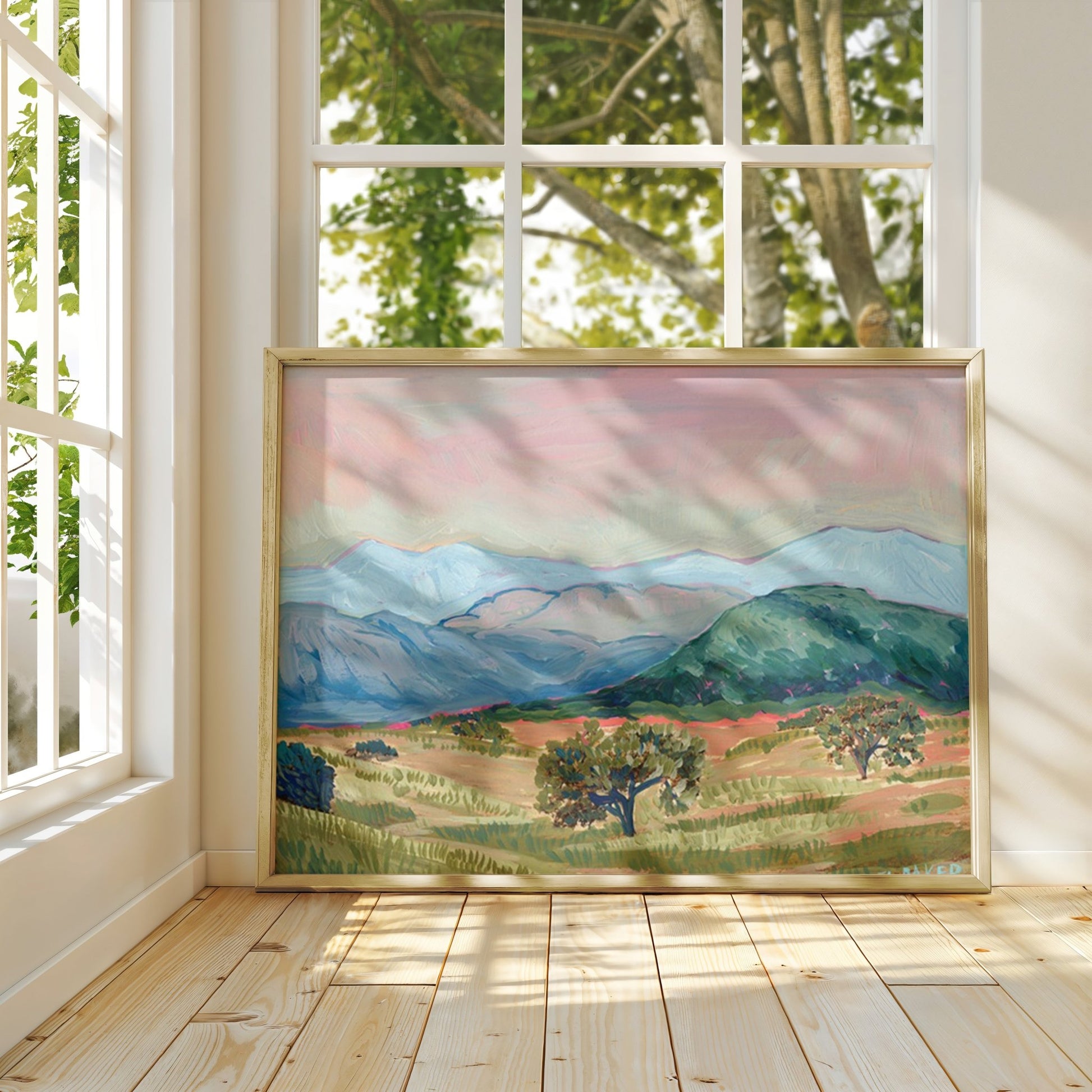 California Mountain Landscape Print - El Baker Art