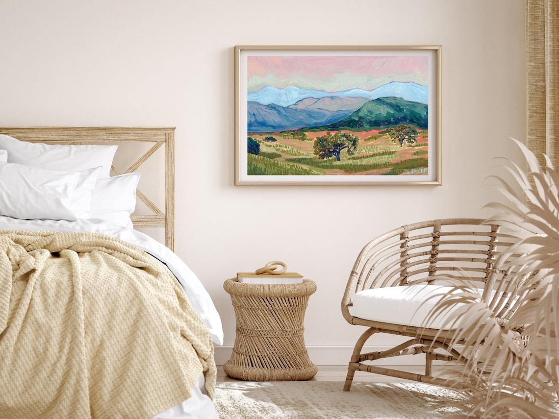 California Mountain Landscape Print - El Baker Art