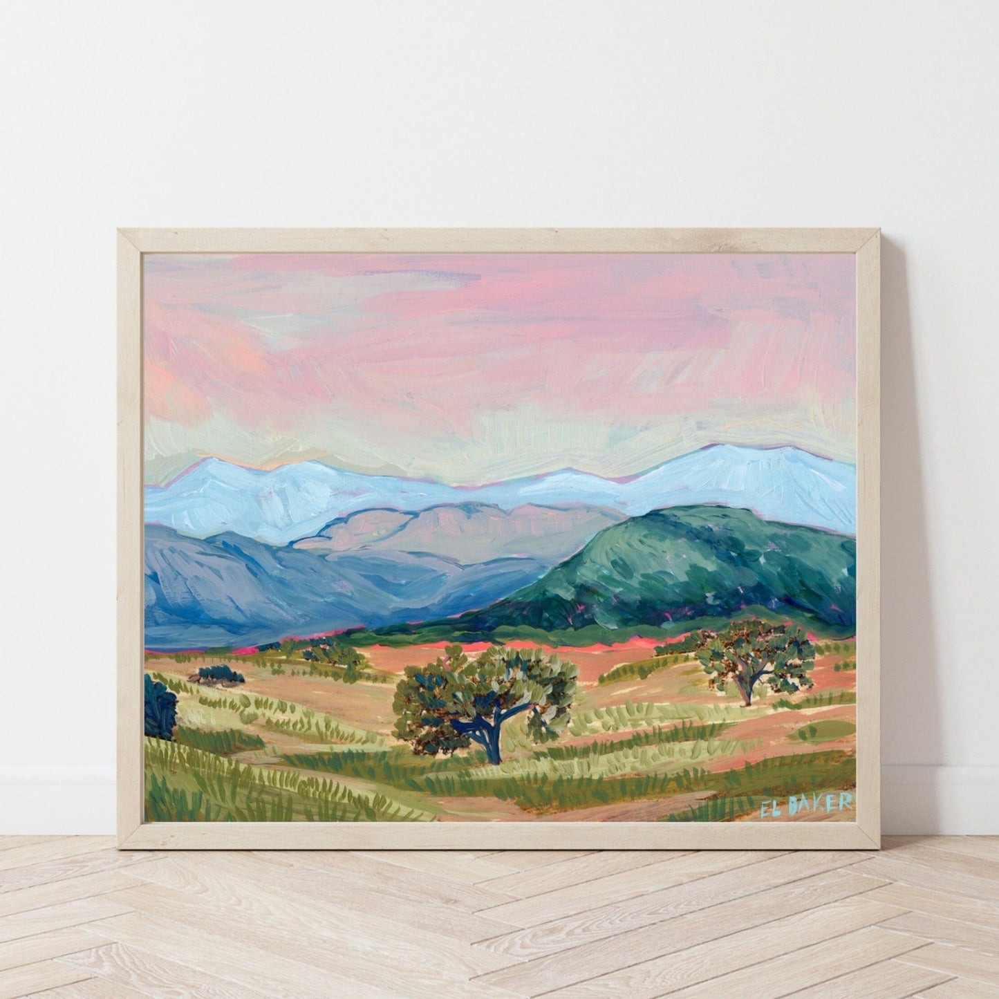 California Mountain Landscape Print - El Baker Art