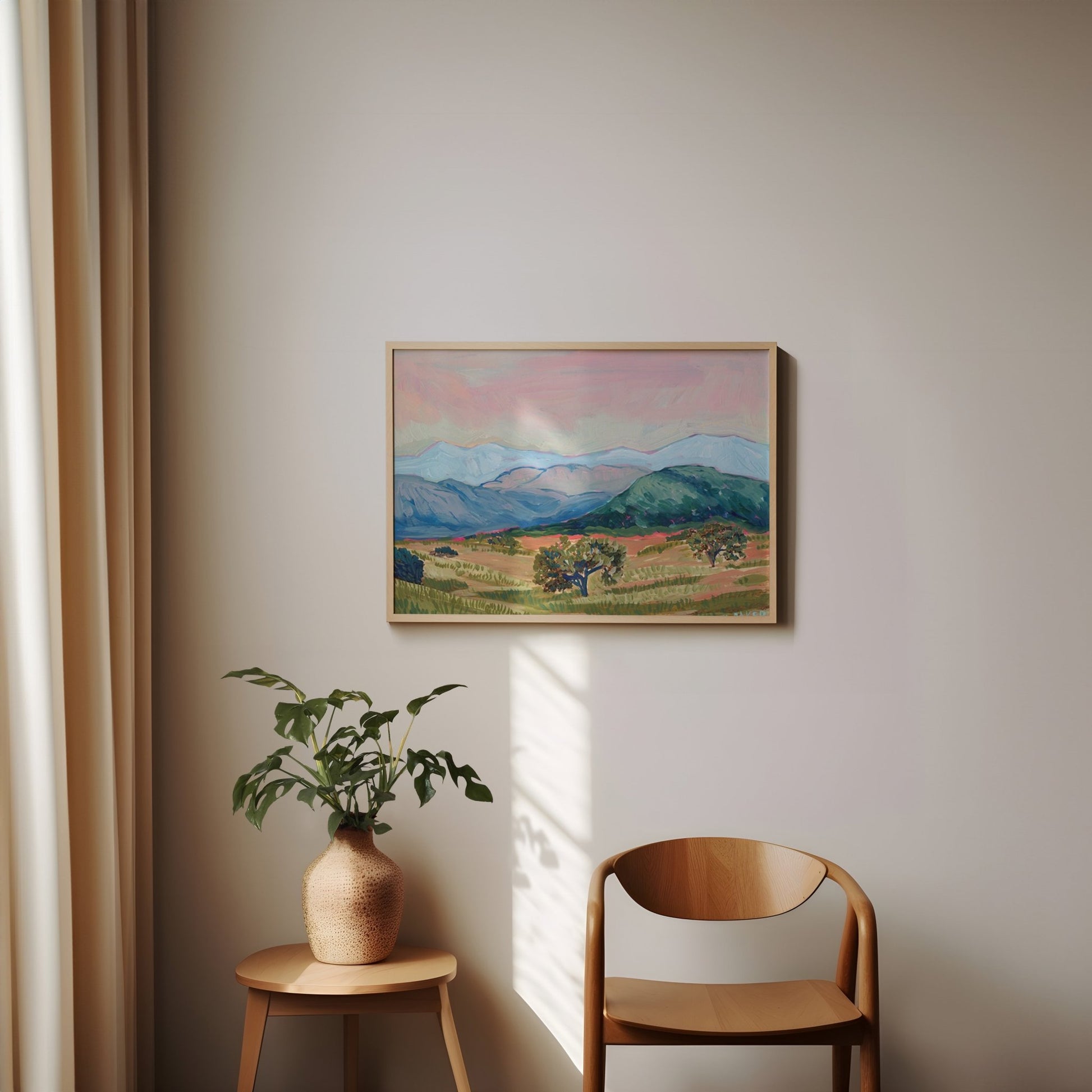 California Mountain Landscape Print - El Baker Art