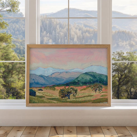 California Mountain Landscape Print - El Baker Art
