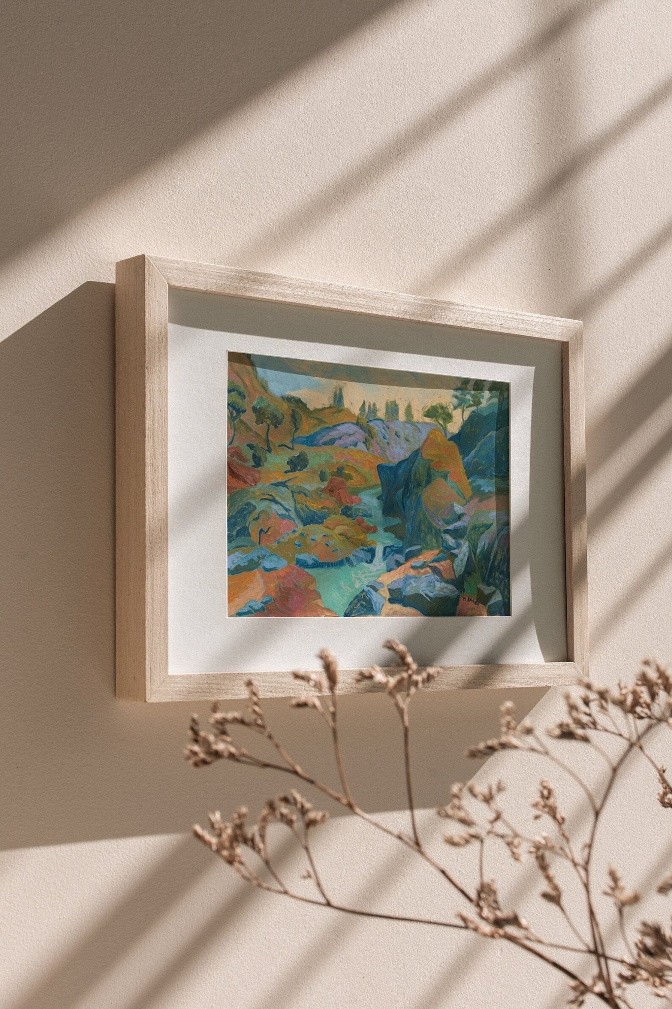 California Sequoia Mountain Landscape Print - El Baker Art