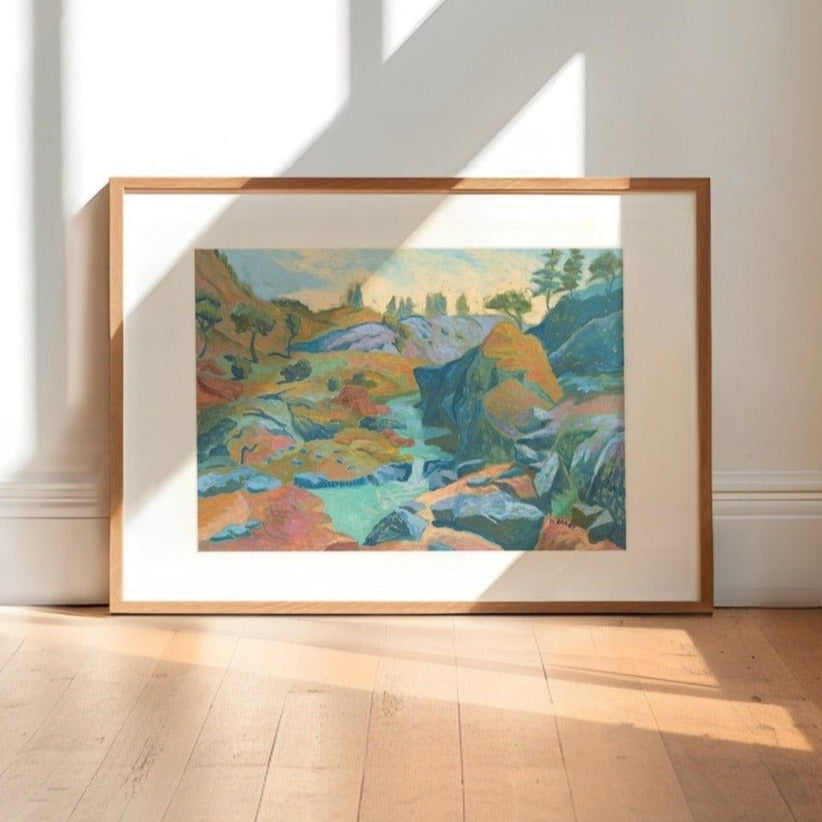 California Sequoia Mountain Landscape Print - El Baker Art