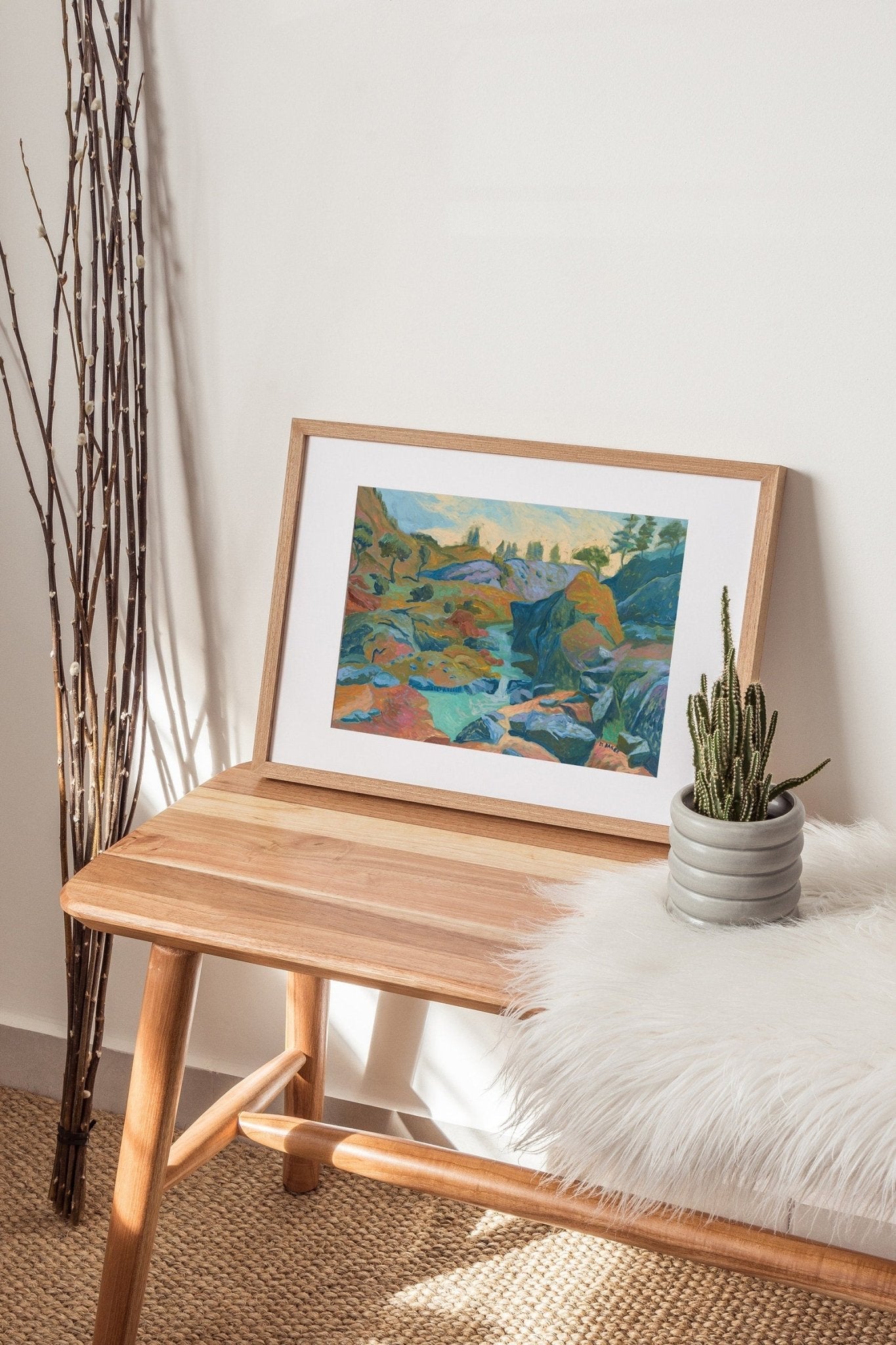 California Sequoia Mountain Landscape Print - El Baker Art