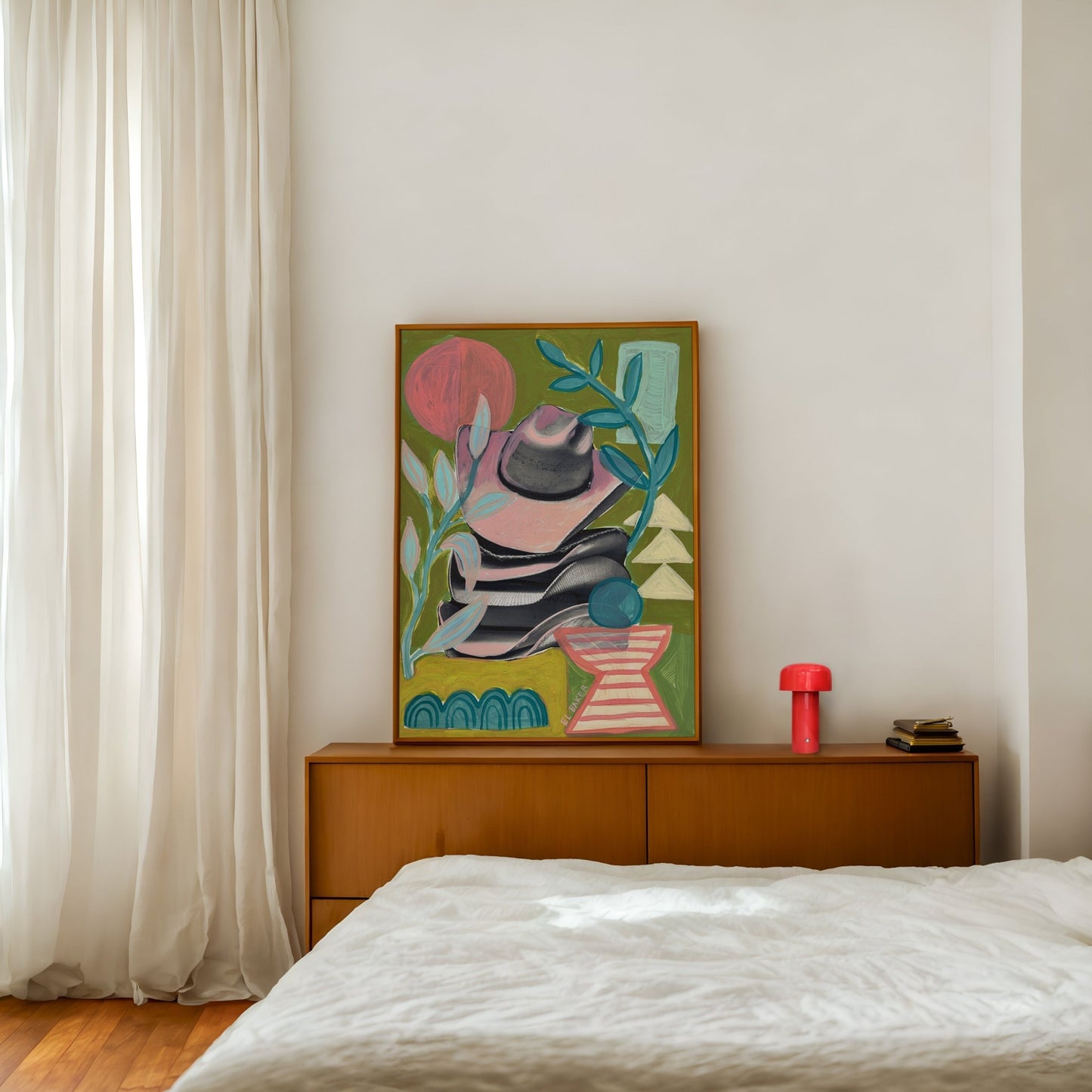 Colorful Texas Cowboy Hat Print - El Baker Art