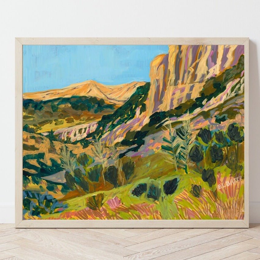 Colorful West Texas Ranch Print - El Baker Art