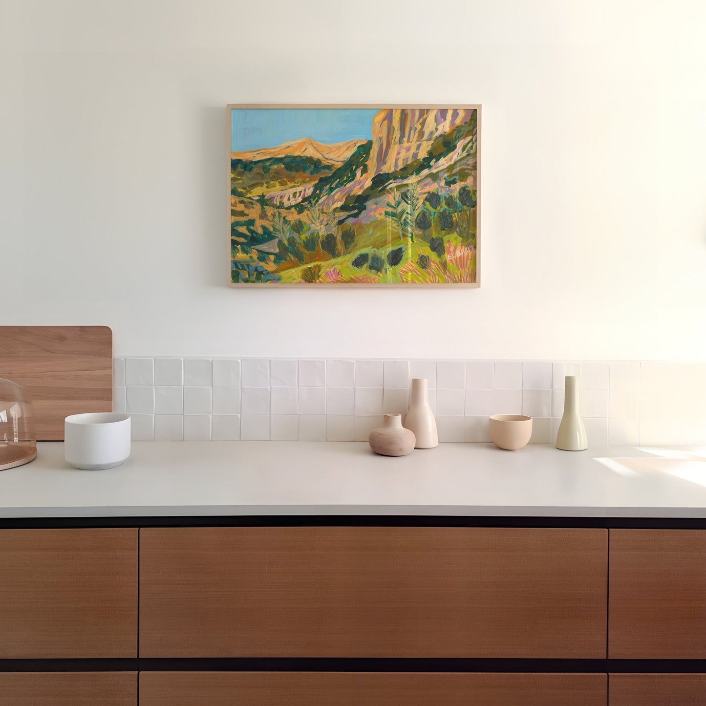 Colorful West Texas Ranch Print - El Baker Art