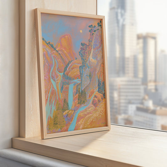 Colorful Yosemite National Park Print - El Baker Art