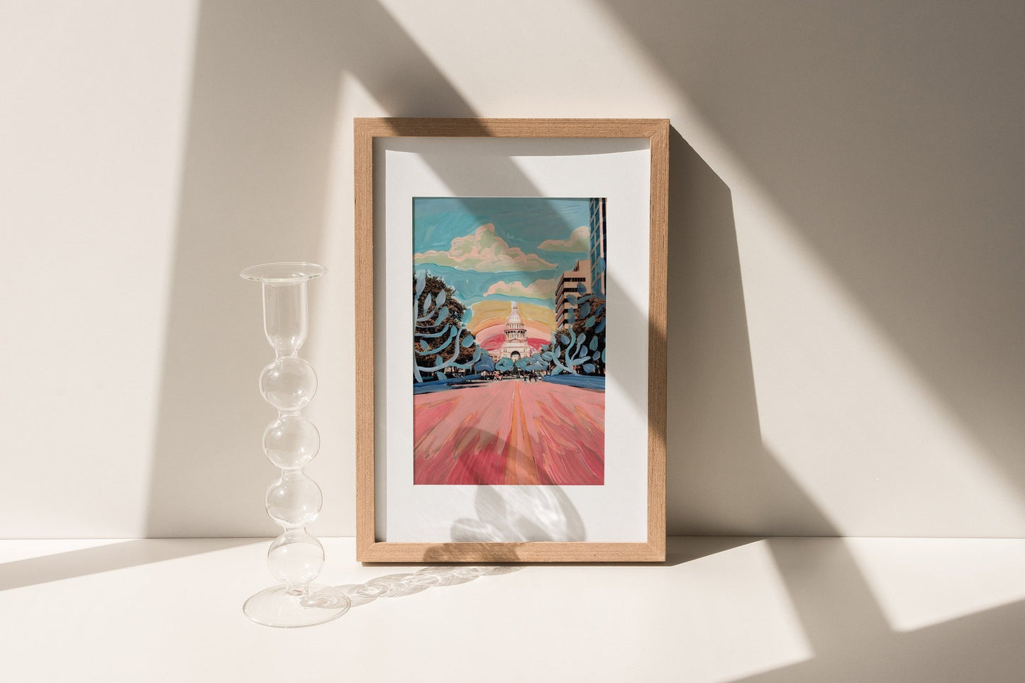 Congress Avenue Rainbow Austin Print - El Baker Art