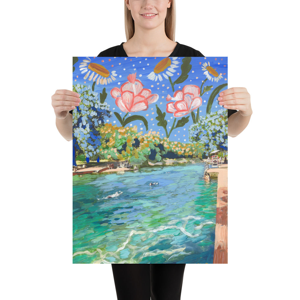 Botanical Barton Springs Print