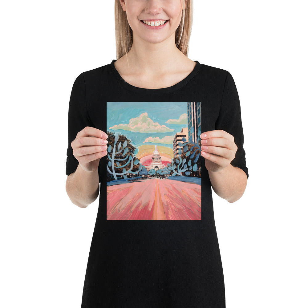 Congress Avenue Rainbow Austin Print