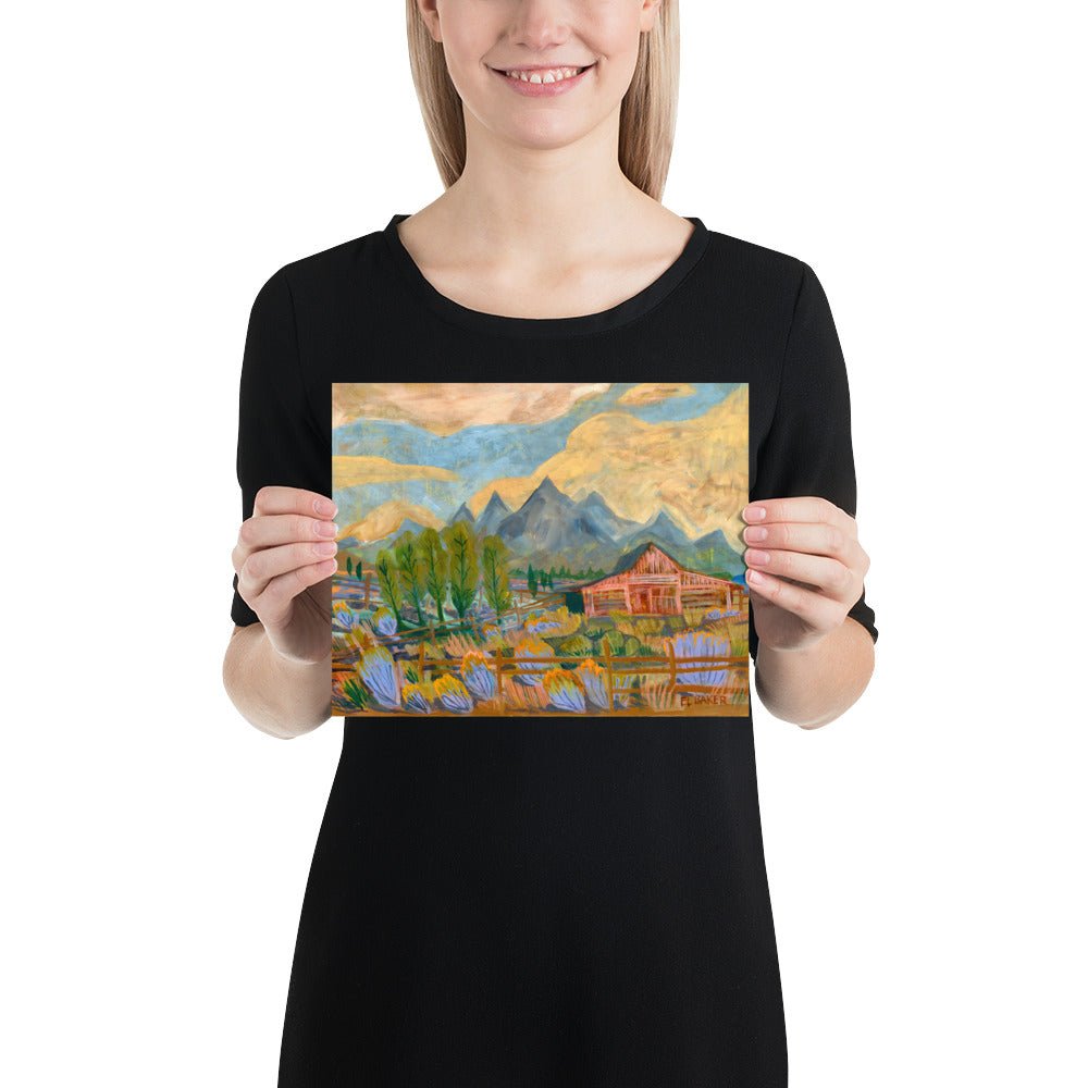 Grand Tetons National Park Travel Print - El Baker Art