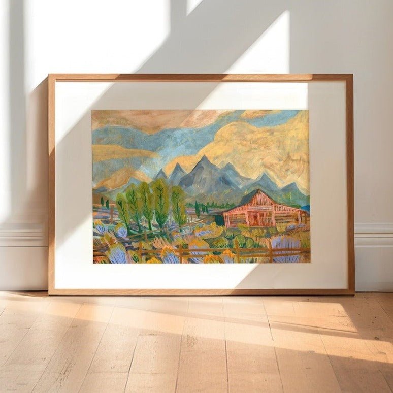Grand Tetons National Park Travel Print - El Baker Art