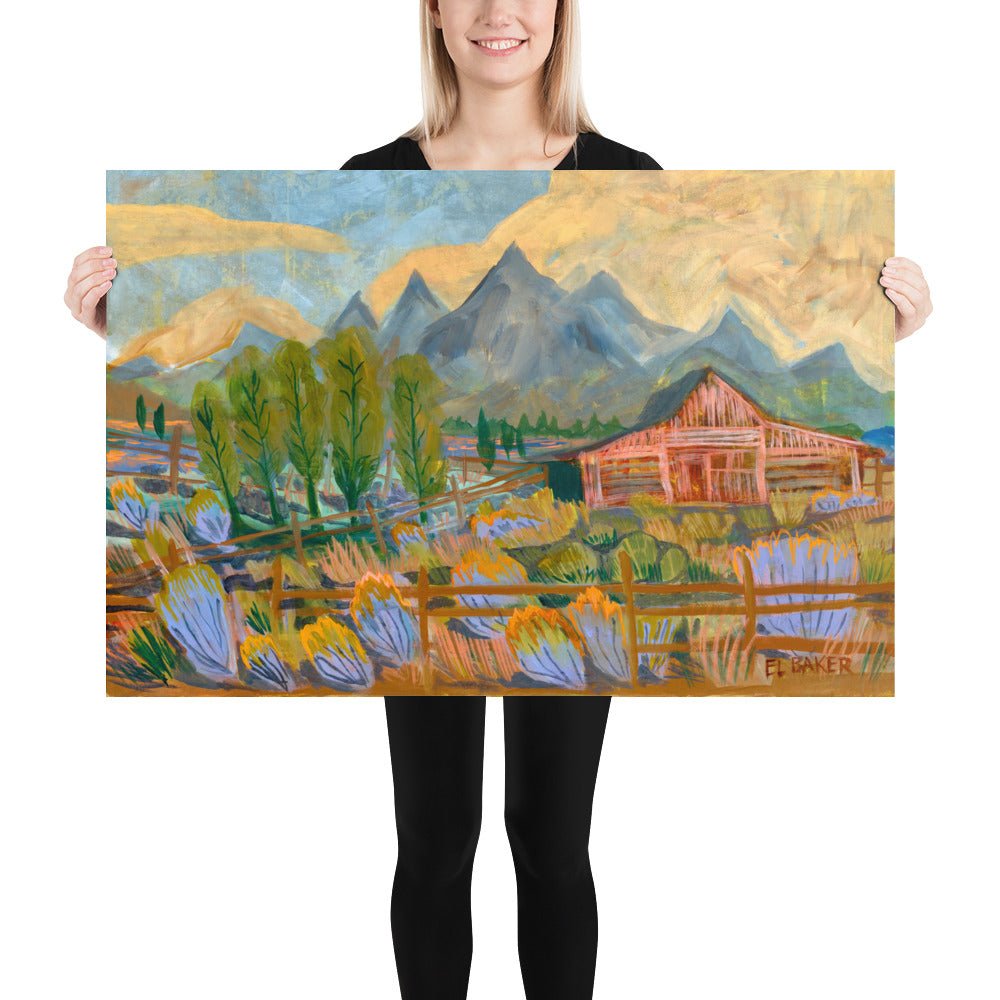 Grand Tetons National Park Travel Print - El Baker Art