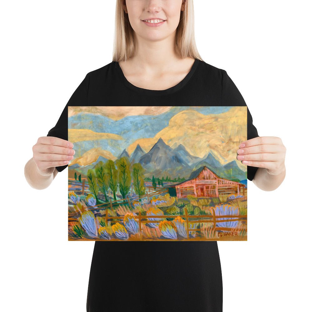 Grand Tetons National Park Travel Print - El Baker Art