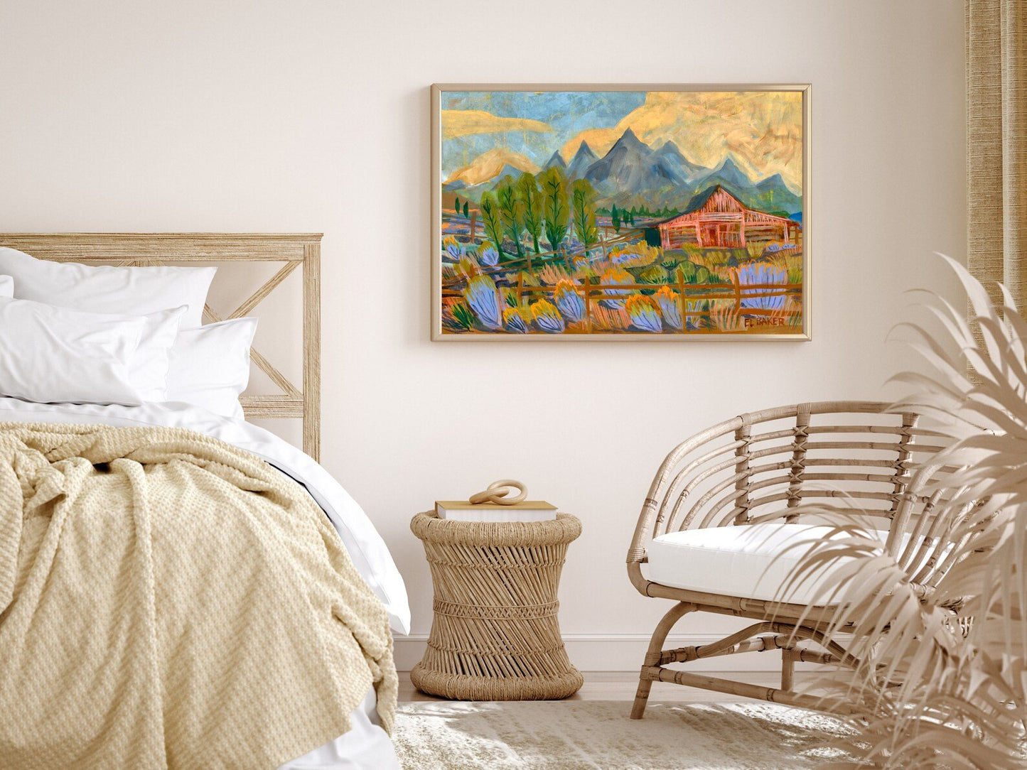 Grand Tetons National Park Travel Print - El Baker Art