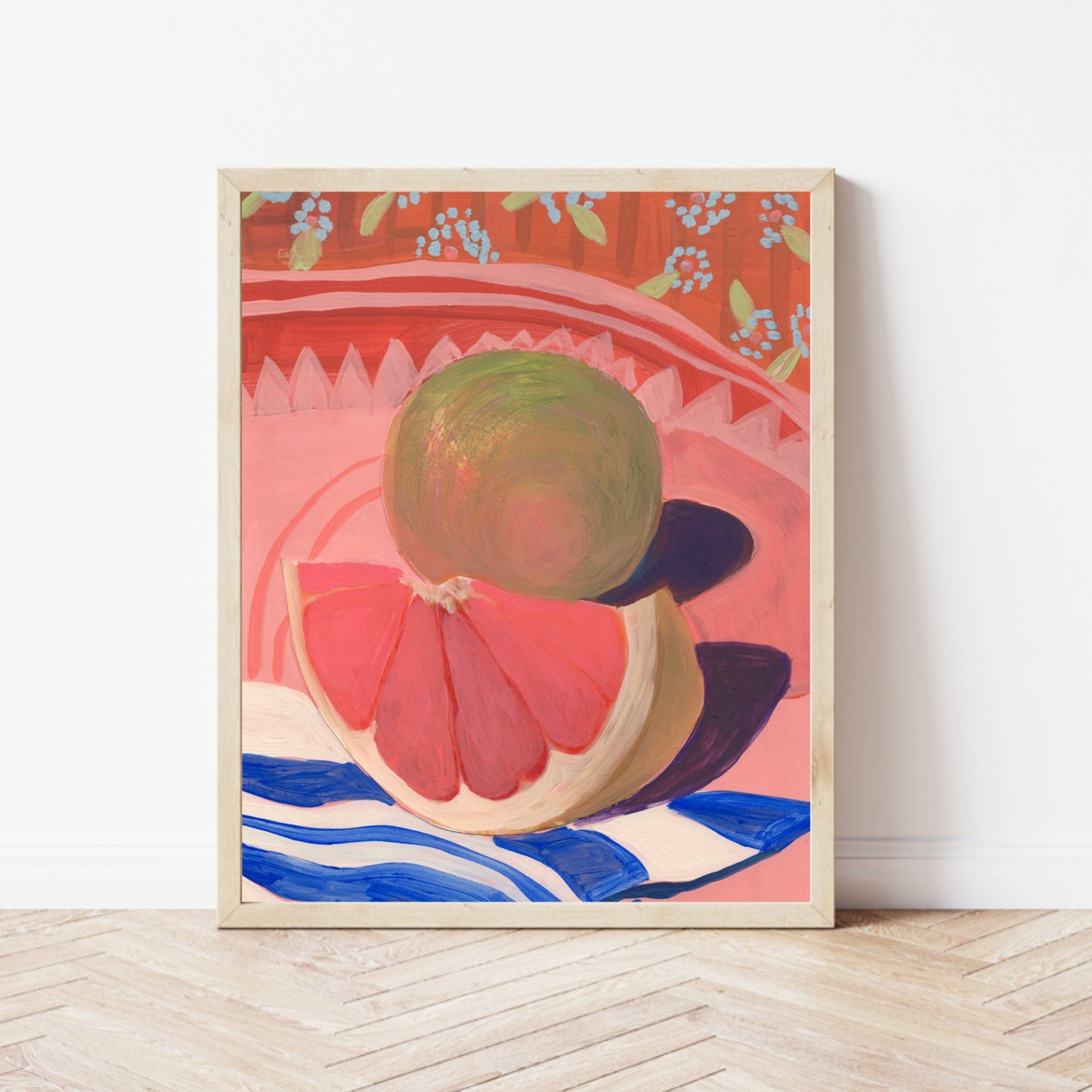 Grapefruit Still Life Print - El Baker Art