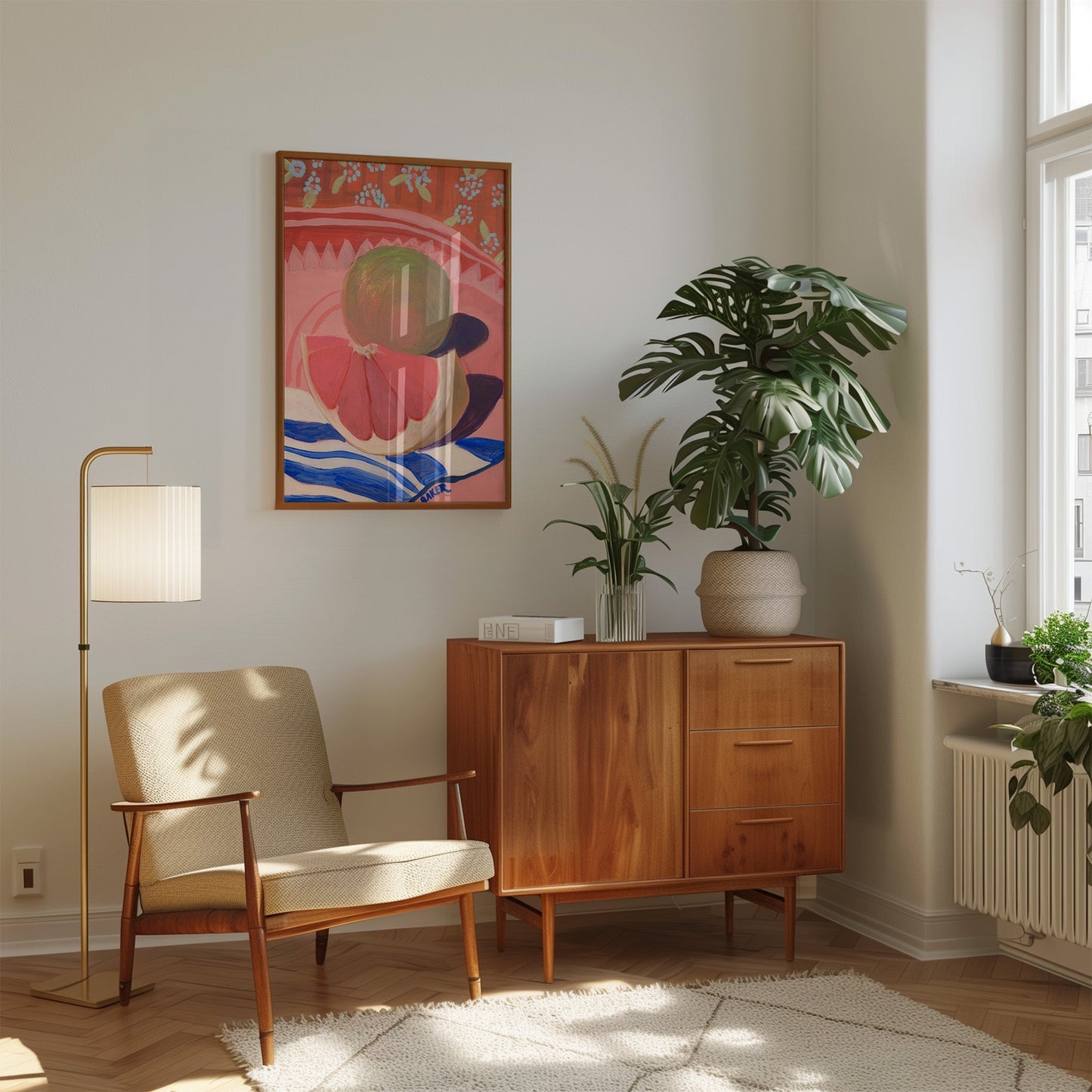 Grapefruit Still Life Print - El Baker Art