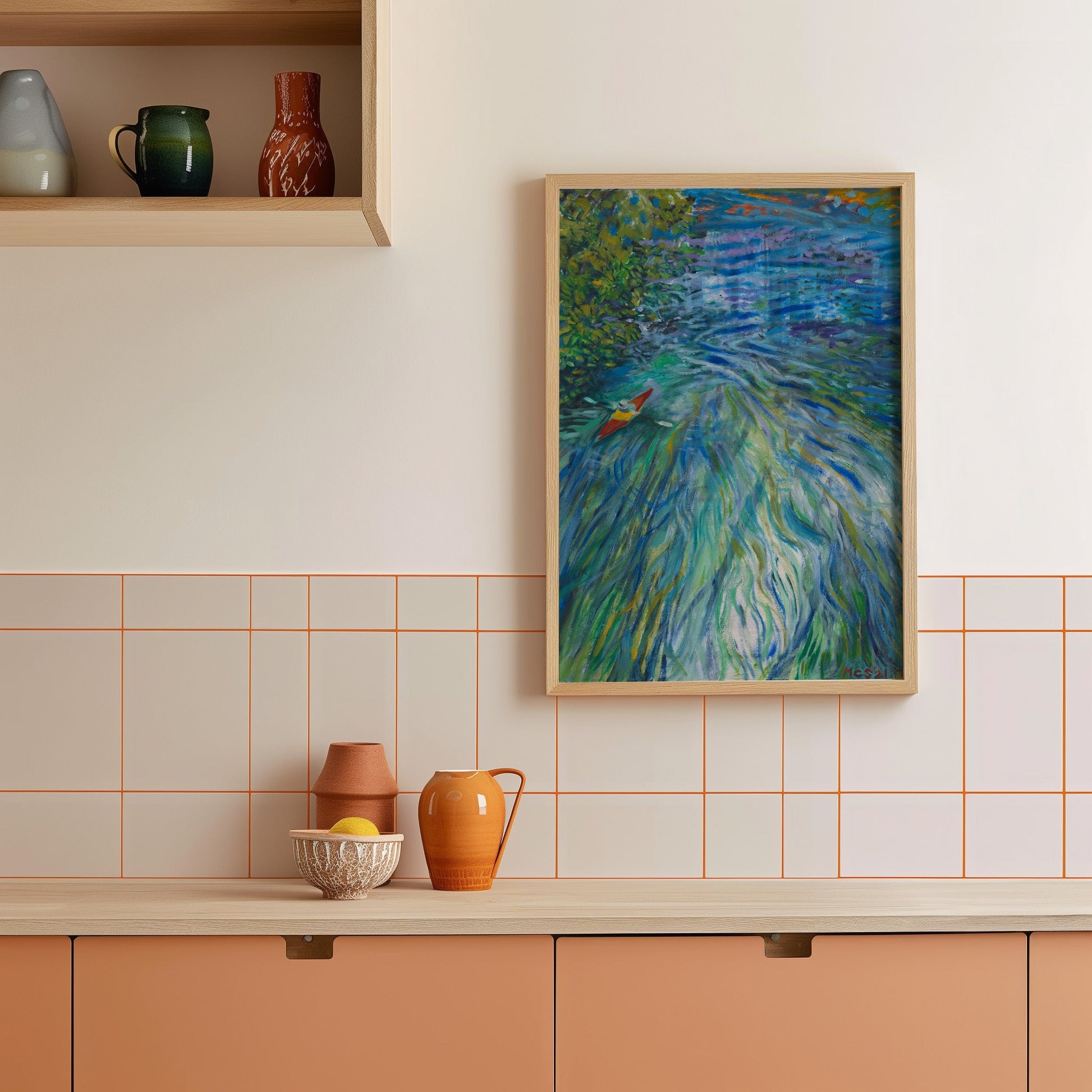 GUEST ARTIST COLLAB x MCSeaborne Art | San Marcos Texas River Art Print - El Baker Art