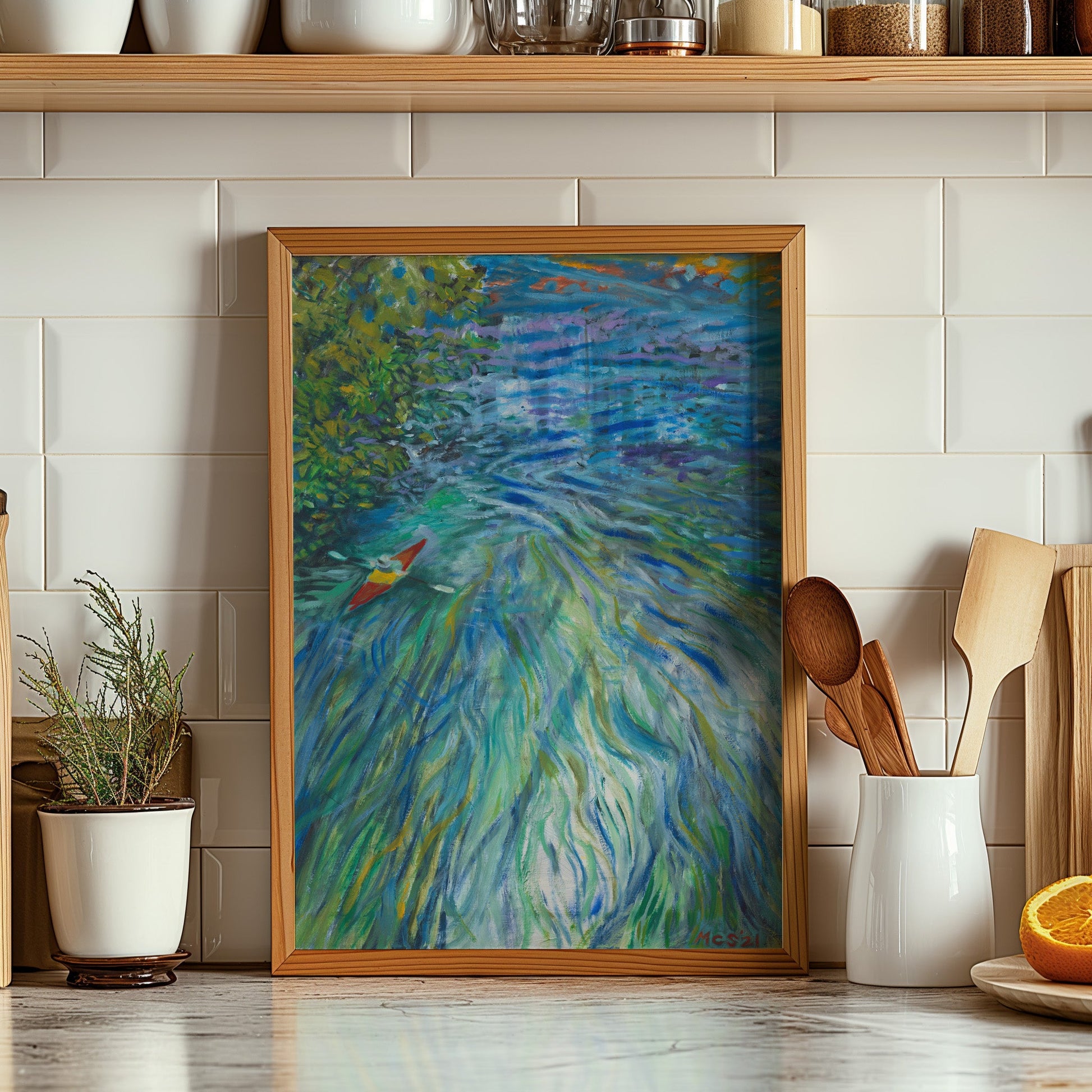 GUEST ARTIST COLLAB x MCSeaborne Art | San Marcos Texas River Art Print - El Baker Art