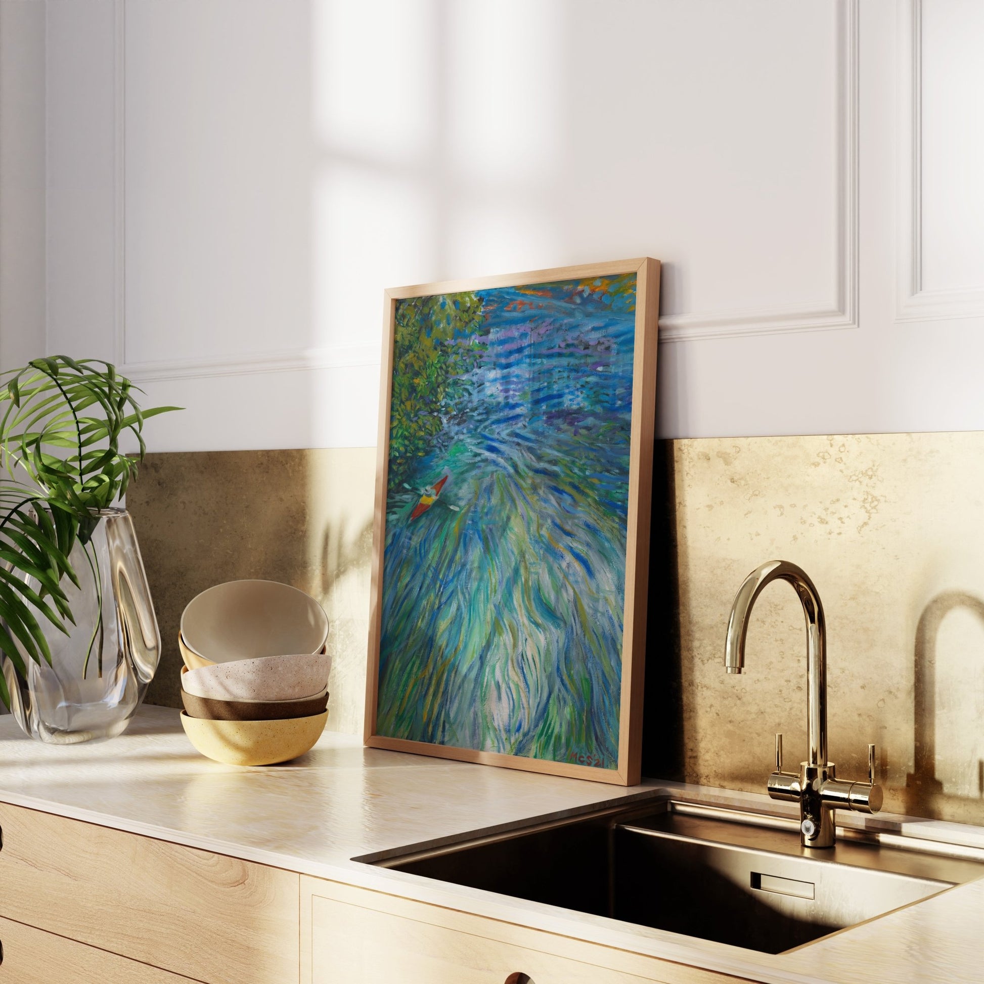 GUEST ARTIST COLLAB x MCSeaborne Art | San Marcos Texas River Art Print - El Baker Art