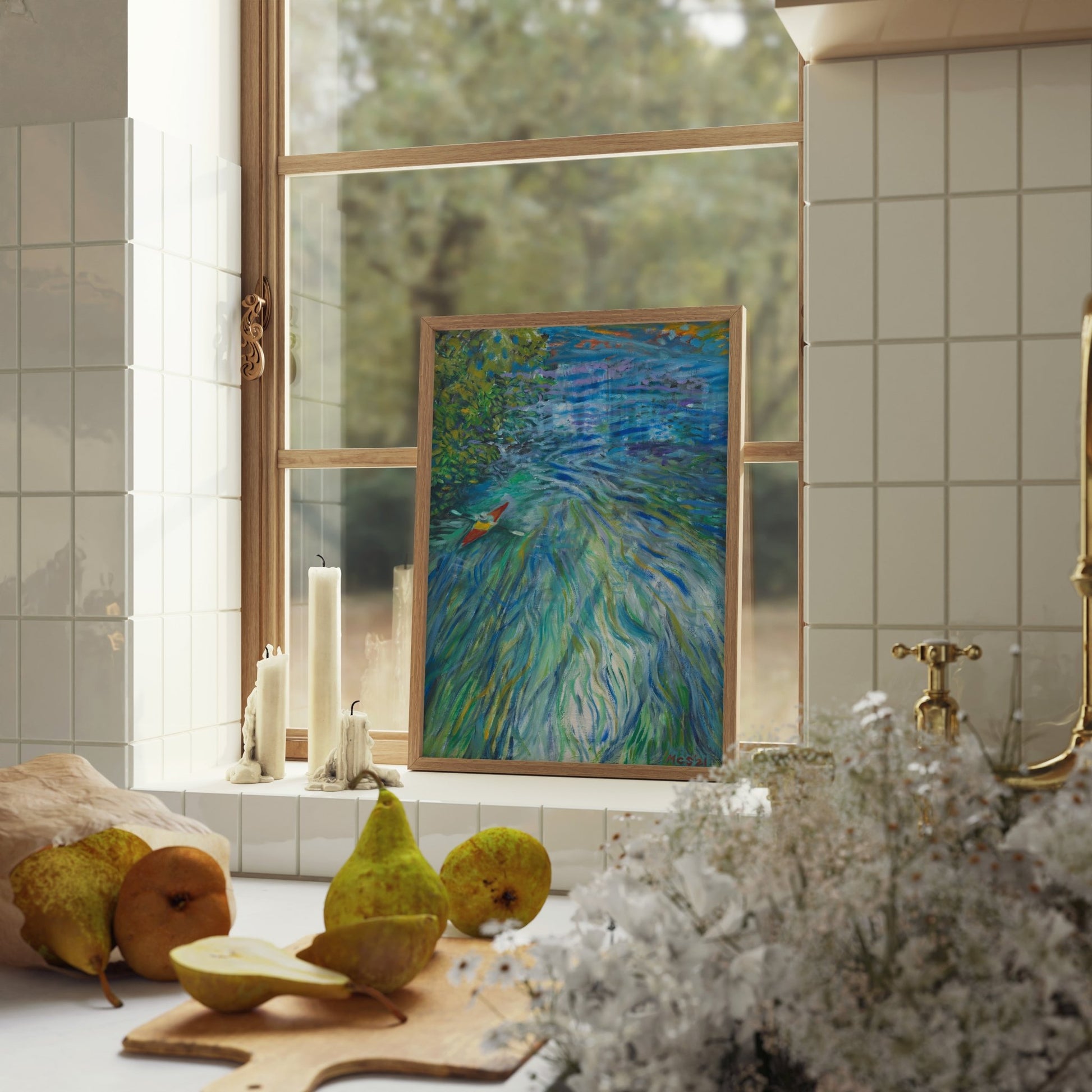 GUEST ARTIST COLLAB x MCSeaborne Art | San Marcos Texas River Art Print - El Baker Art