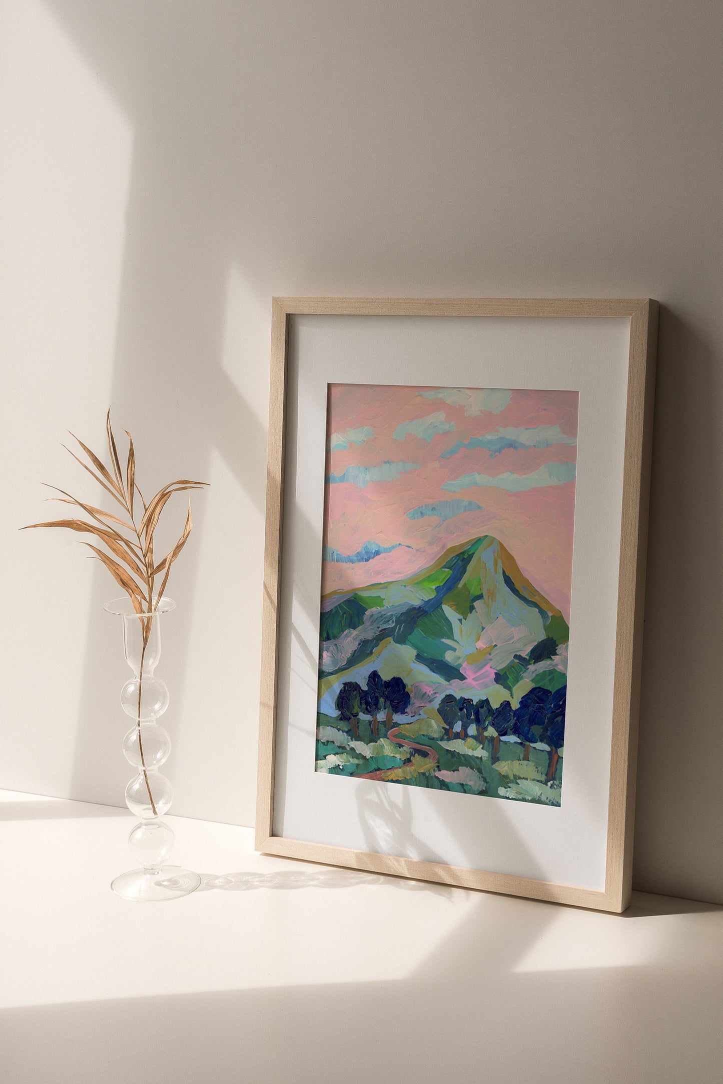 Pink Mountain Print