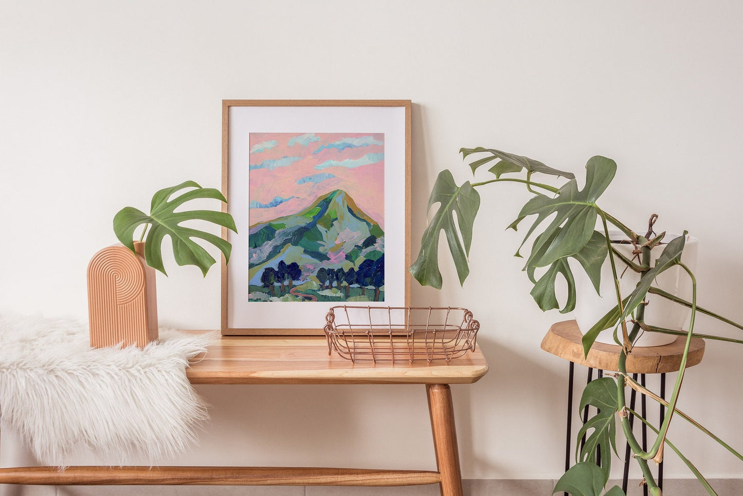 Pink Mountain Print