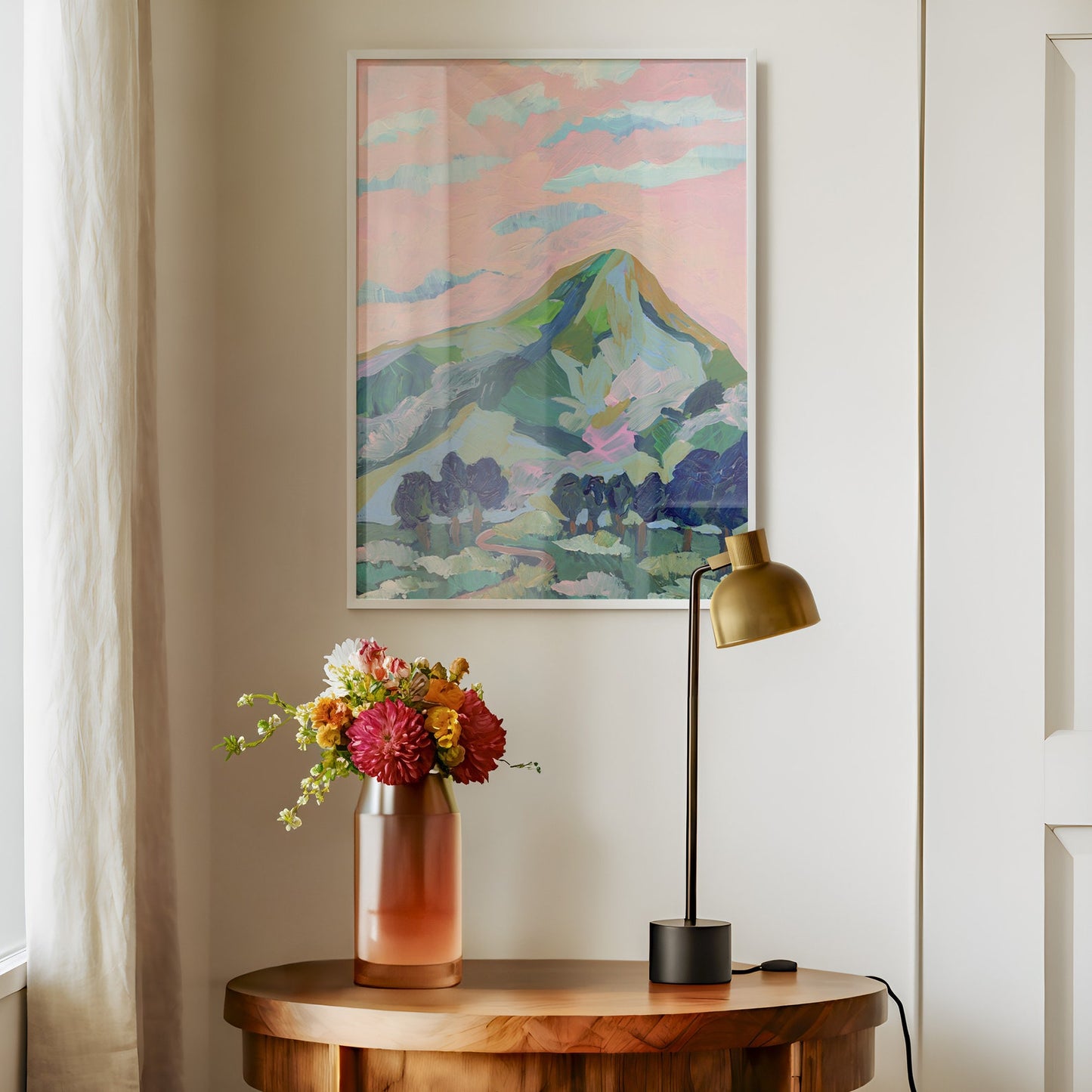 Pink Mountain Print