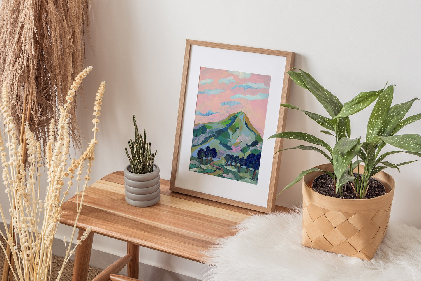 Pink Mountain Print