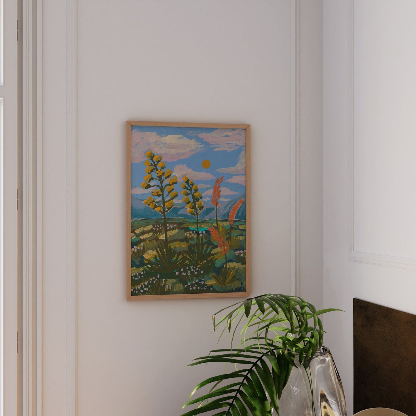 Century Plant Red Yucca Print