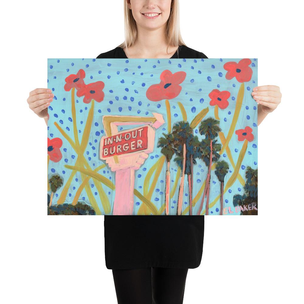 In-N-Out Burger Print - El Baker Art