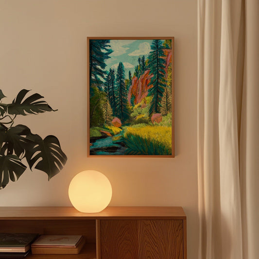 Jemez Forest New Mexico Travel Print - El Baker Art