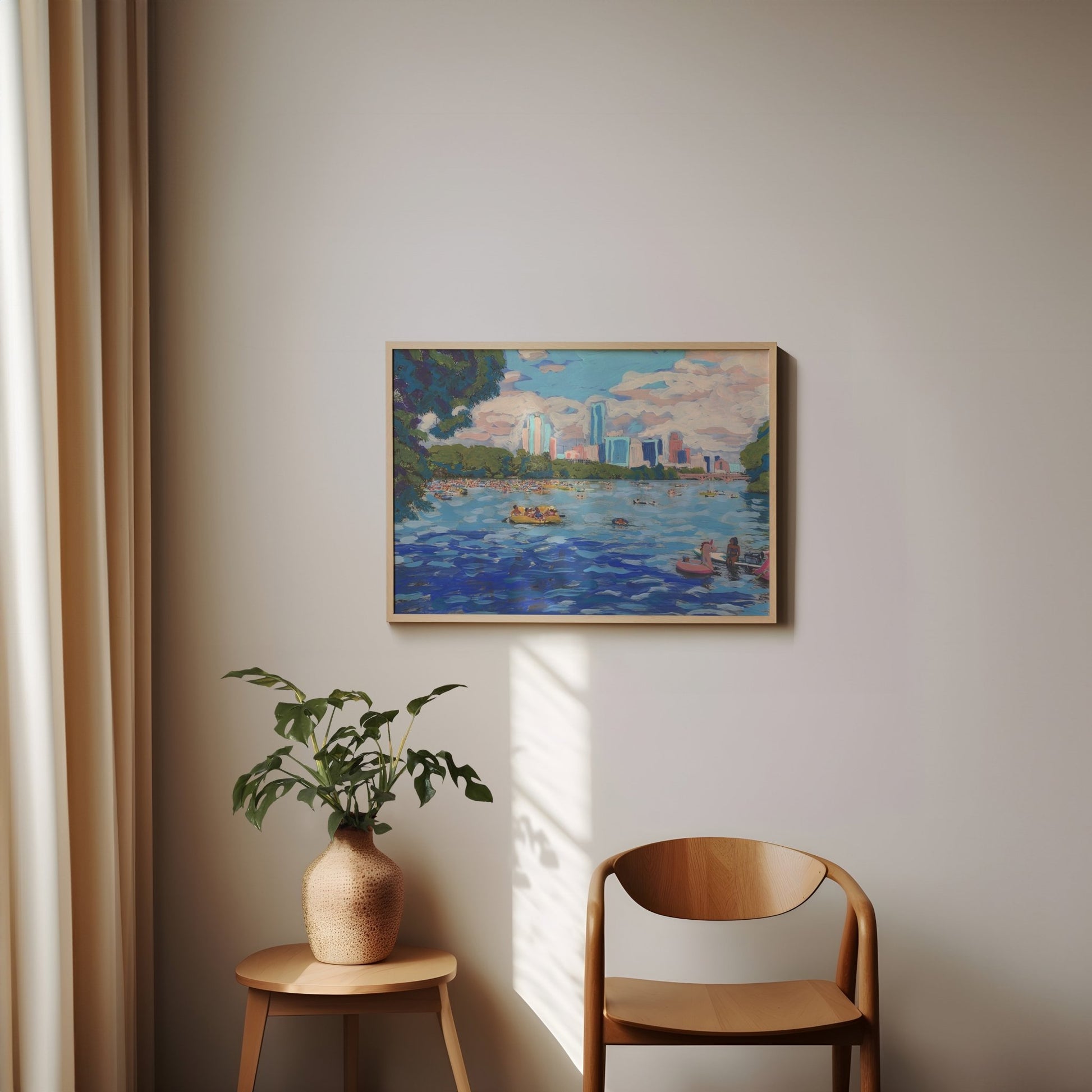 Lady Bird Lake Austin Print - El Baker Art