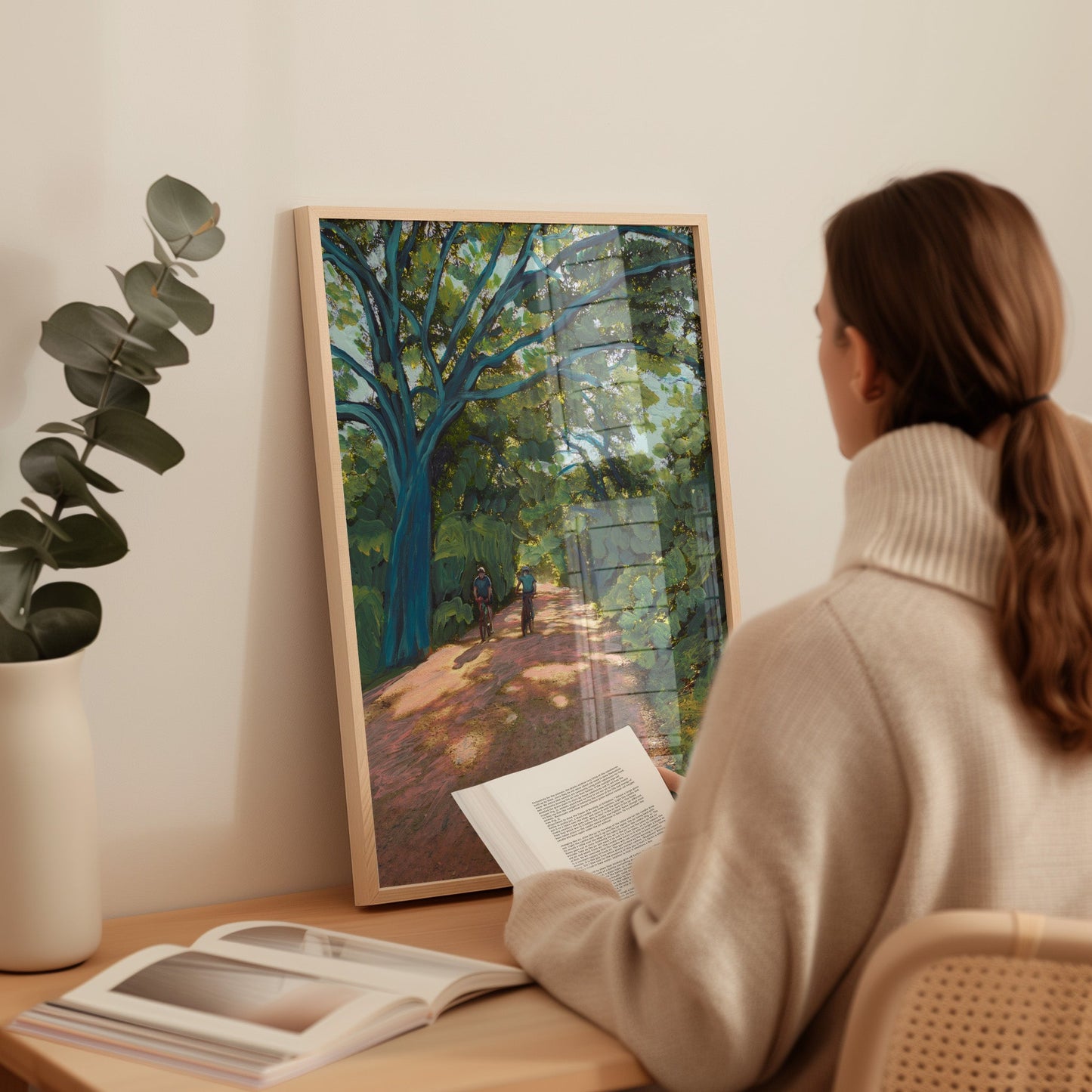 Lady Bird Lake Trail Print - El Baker Art