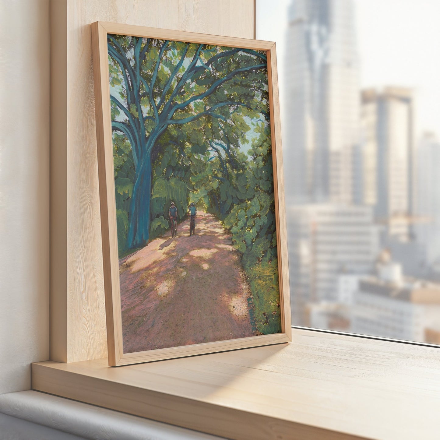 Lady Bird Lake Trail Print - El Baker Art