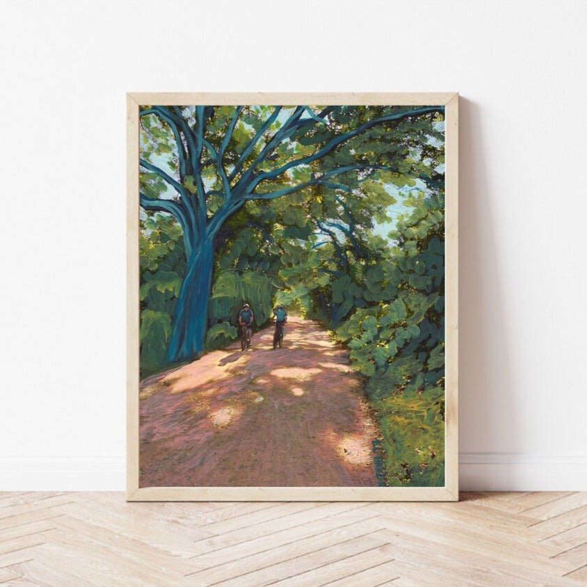 Lady Bird Lake Trail Print - El Baker Art