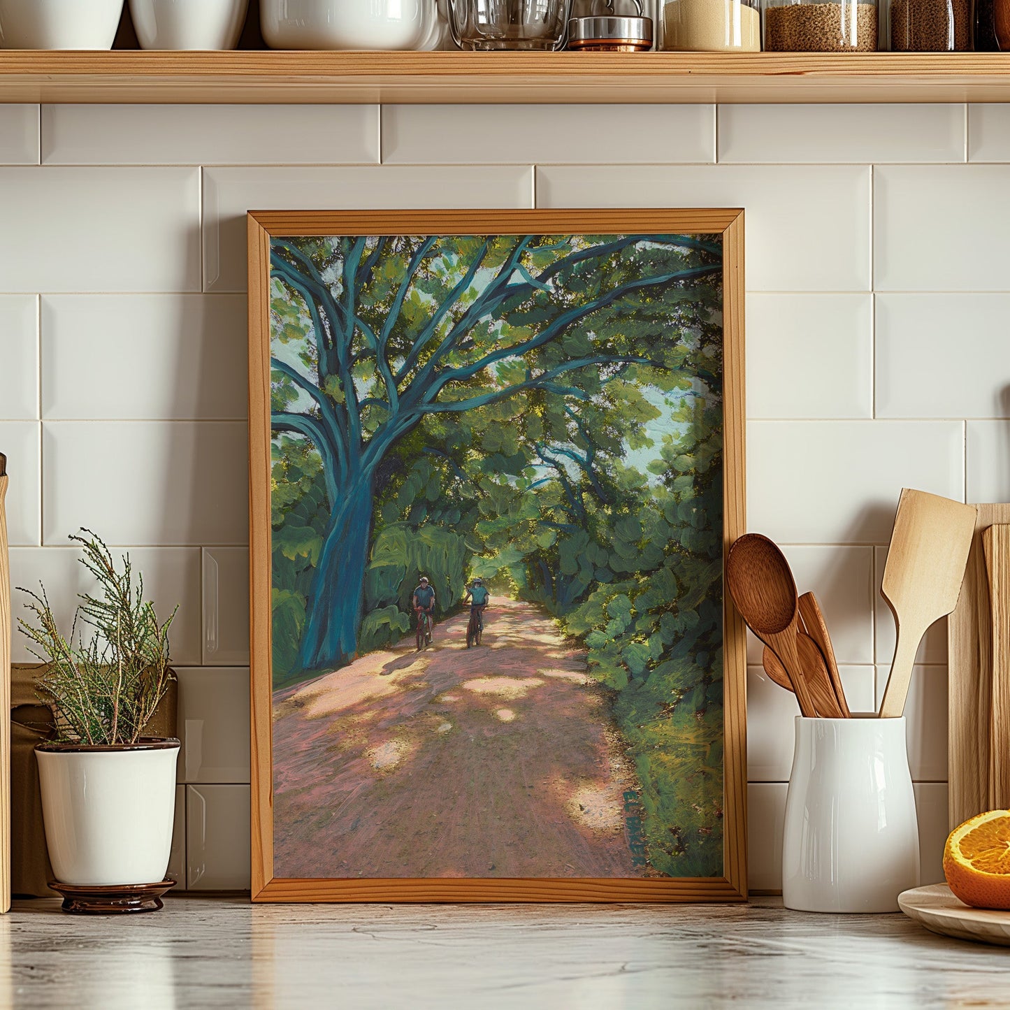 Lady Bird Lake Trail Print - El Baker Art