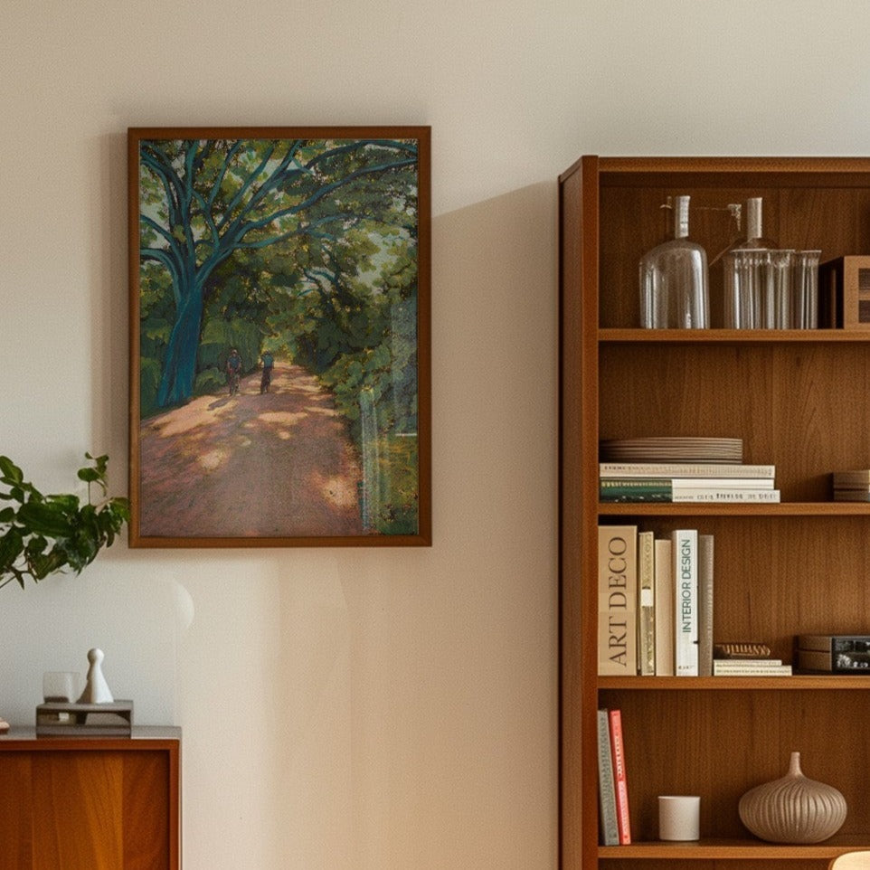 Lady Bird Lake Trail Print - El Baker Art