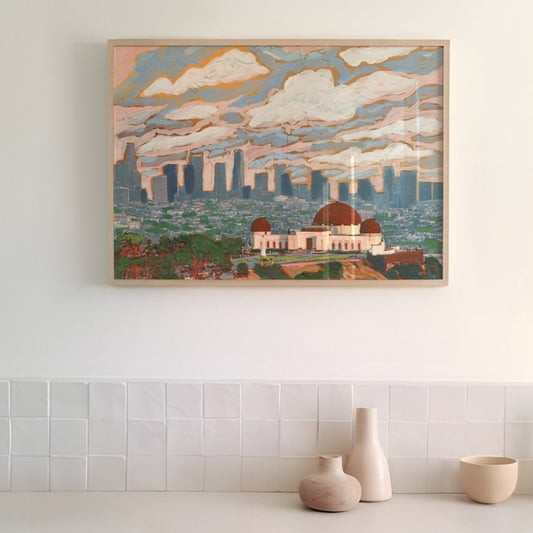 Los Angeles Griffith Park Observatory Art Print - El Baker Art