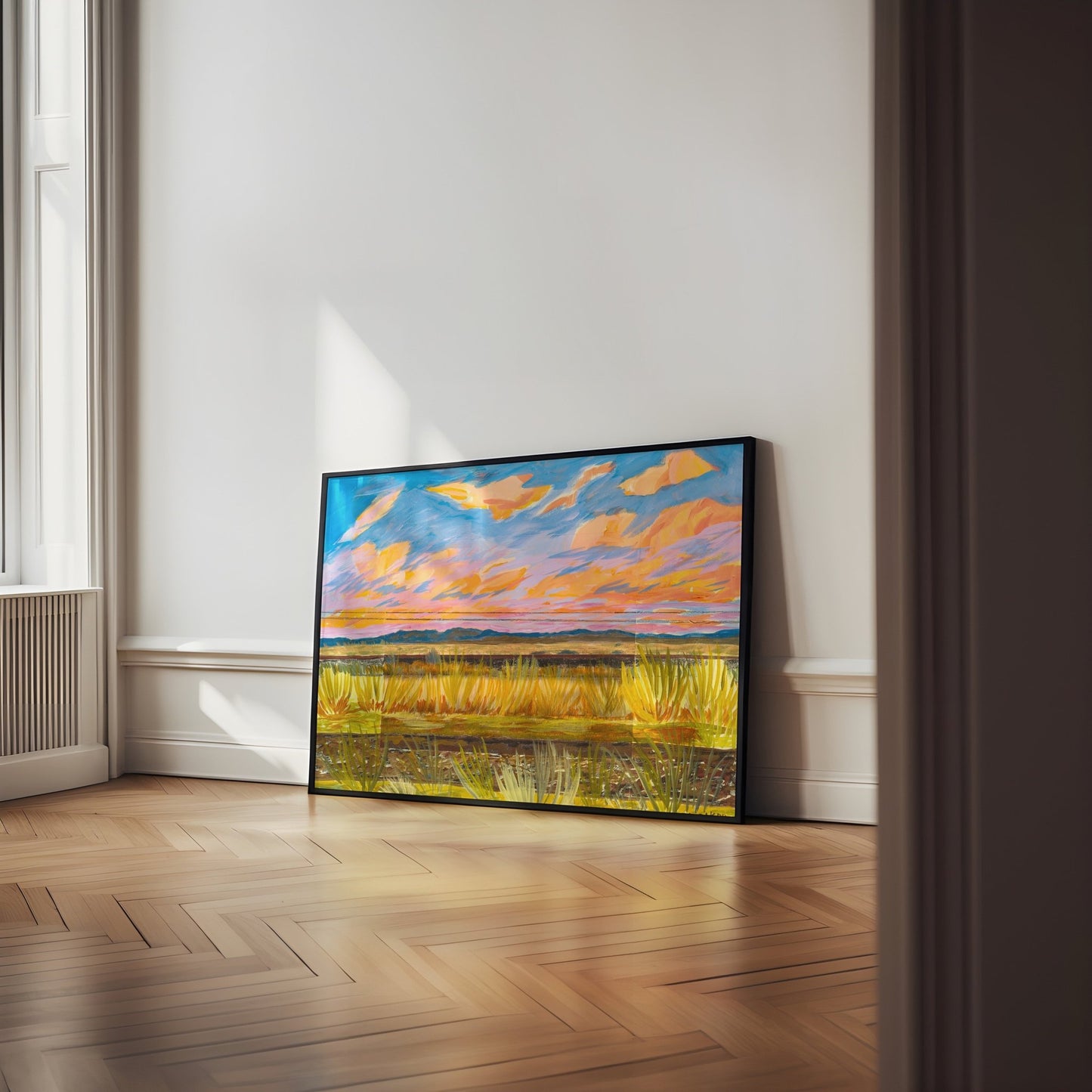 Marfa Texas Sunset Landscape Print - El Baker Art
