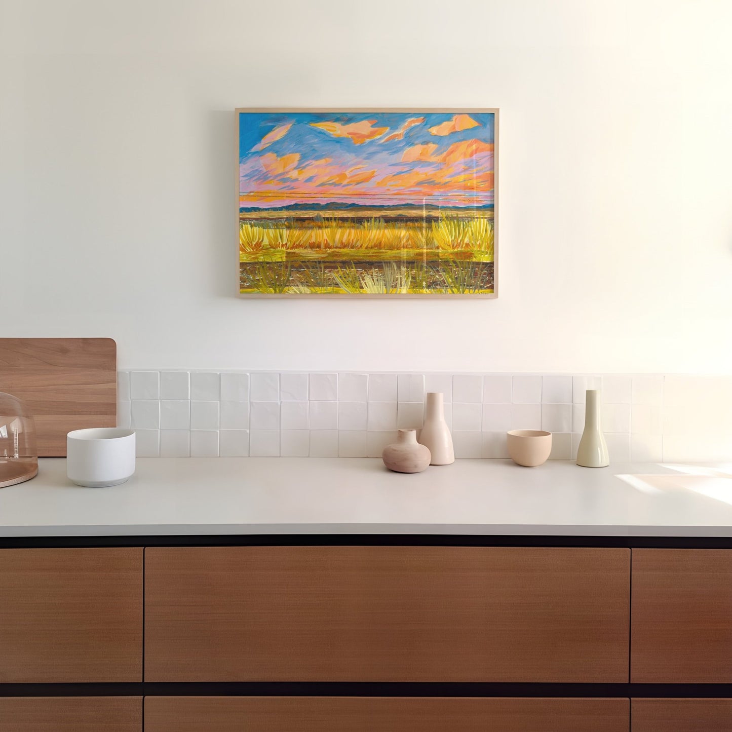 Marfa Texas Sunset Landscape Print - El Baker Art