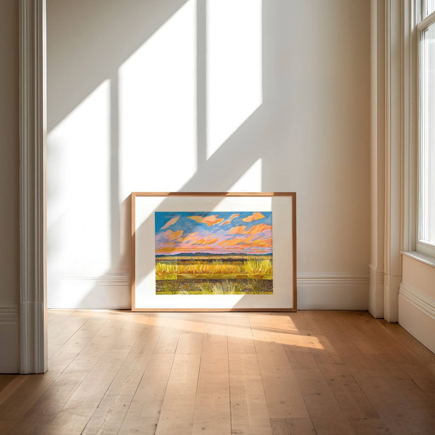Marfa Texas Sunset Landscape Print - El Baker Art
