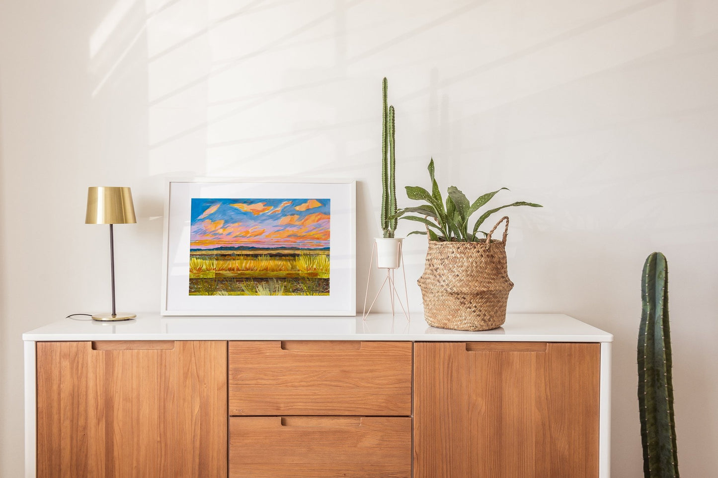 Marfa Texas Sunset Landscape Print - El Baker Art