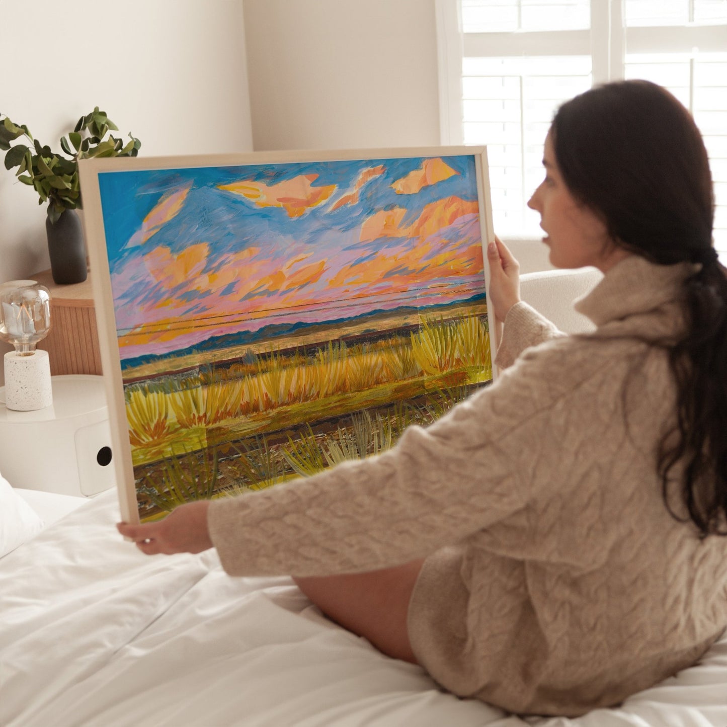 Marfa Texas Sunset Landscape Print - El Baker Art