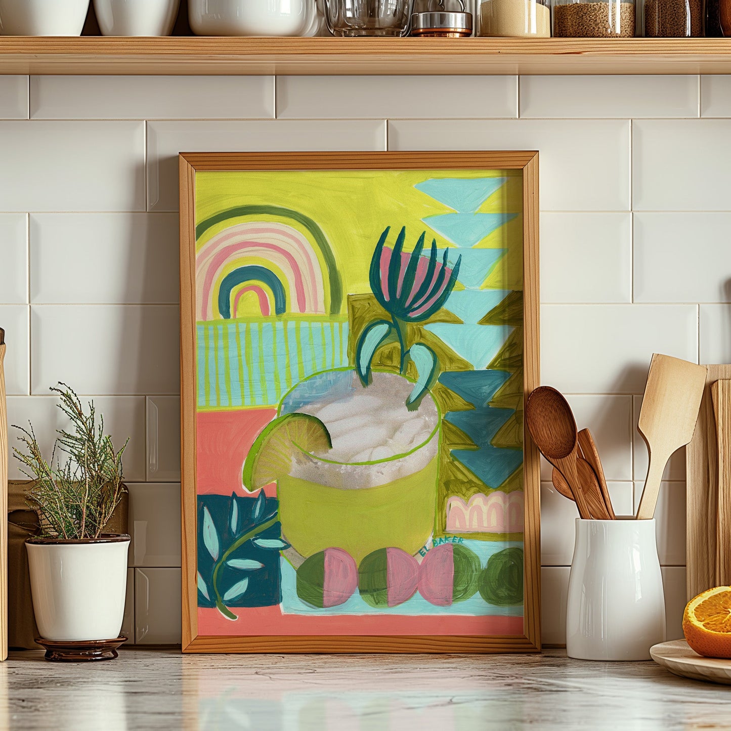 Margarita Cocktail Print - El Baker Art