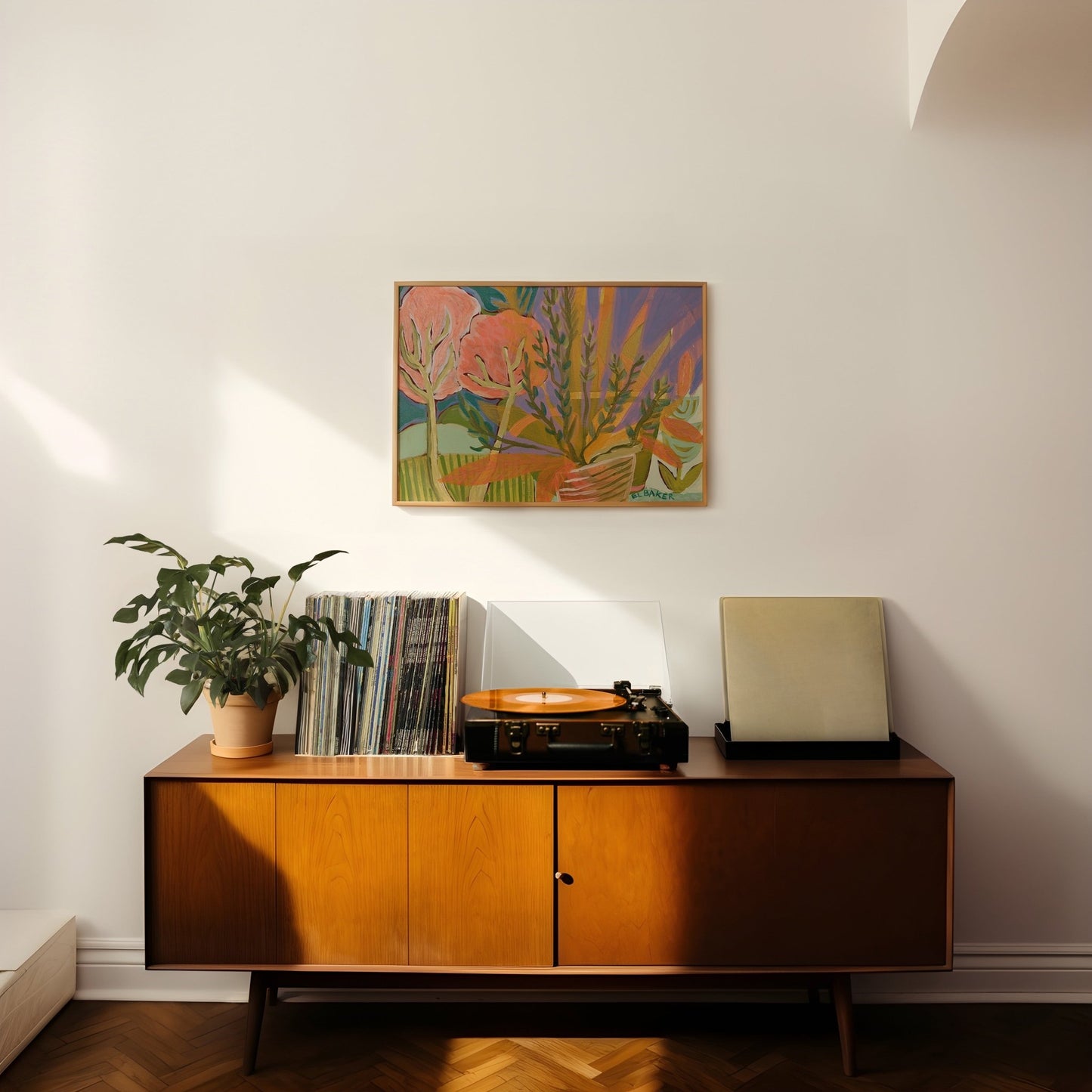 Mediterranean Garden Print - El Baker Art