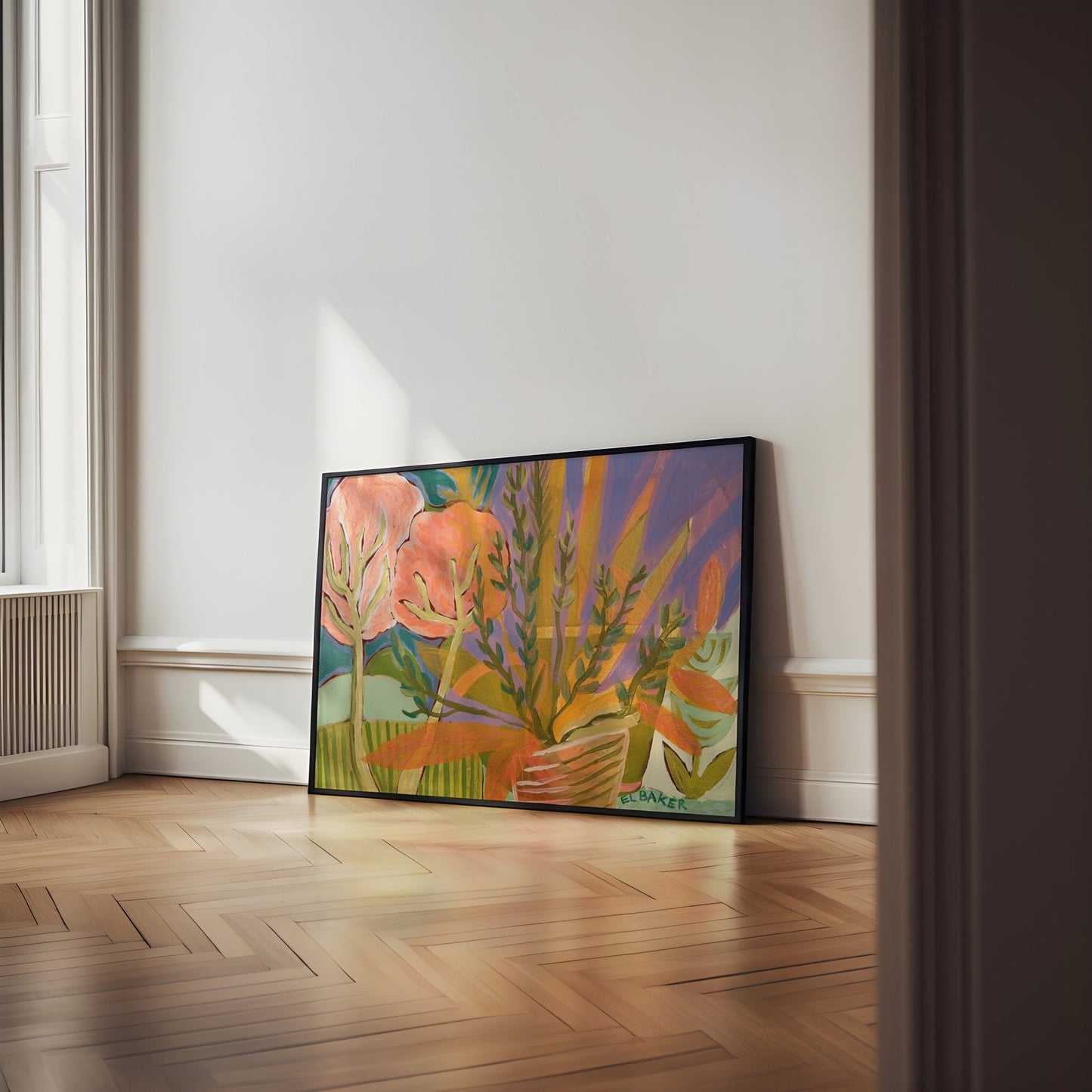 Mediterranean Garden Print - El Baker Art